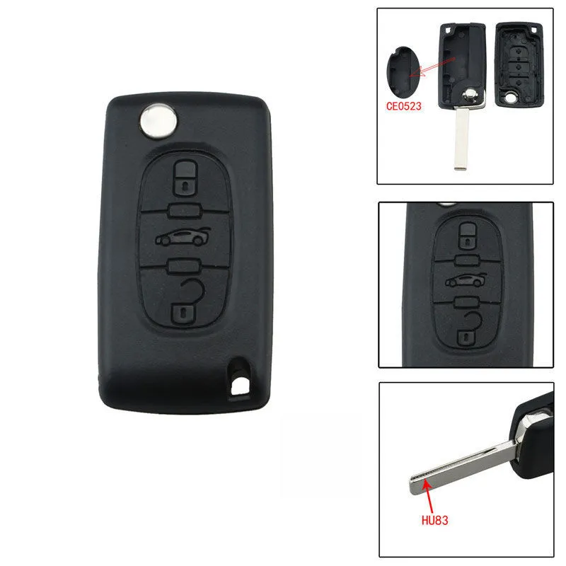 Coque Clé Scatto Citroen 3 boutons