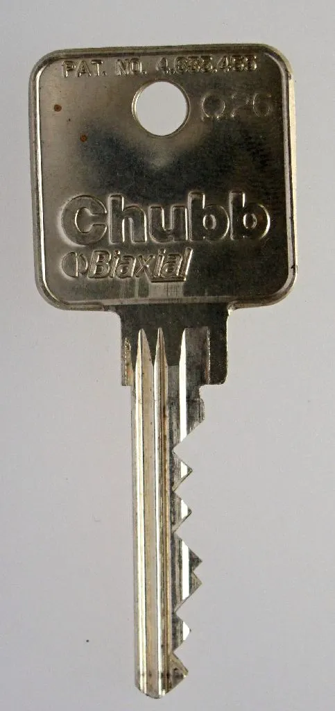 Copie de clé Chubb biaxial