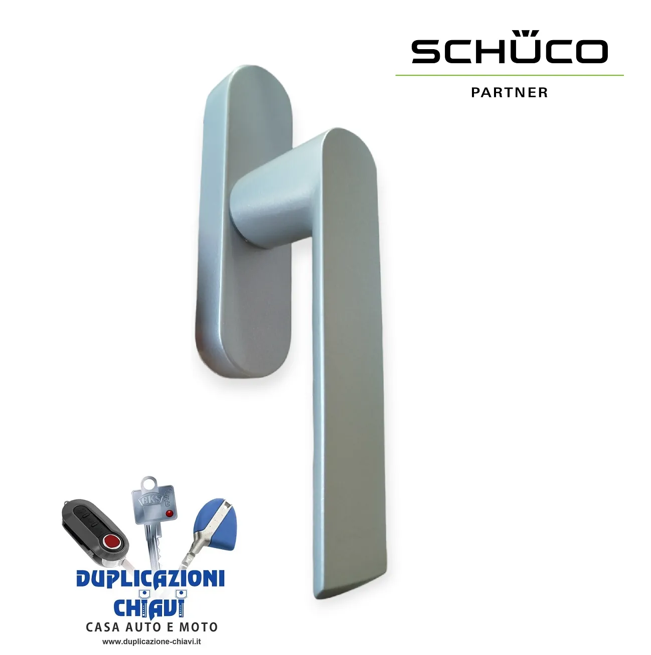 Poignée Schuco SFC85 argent