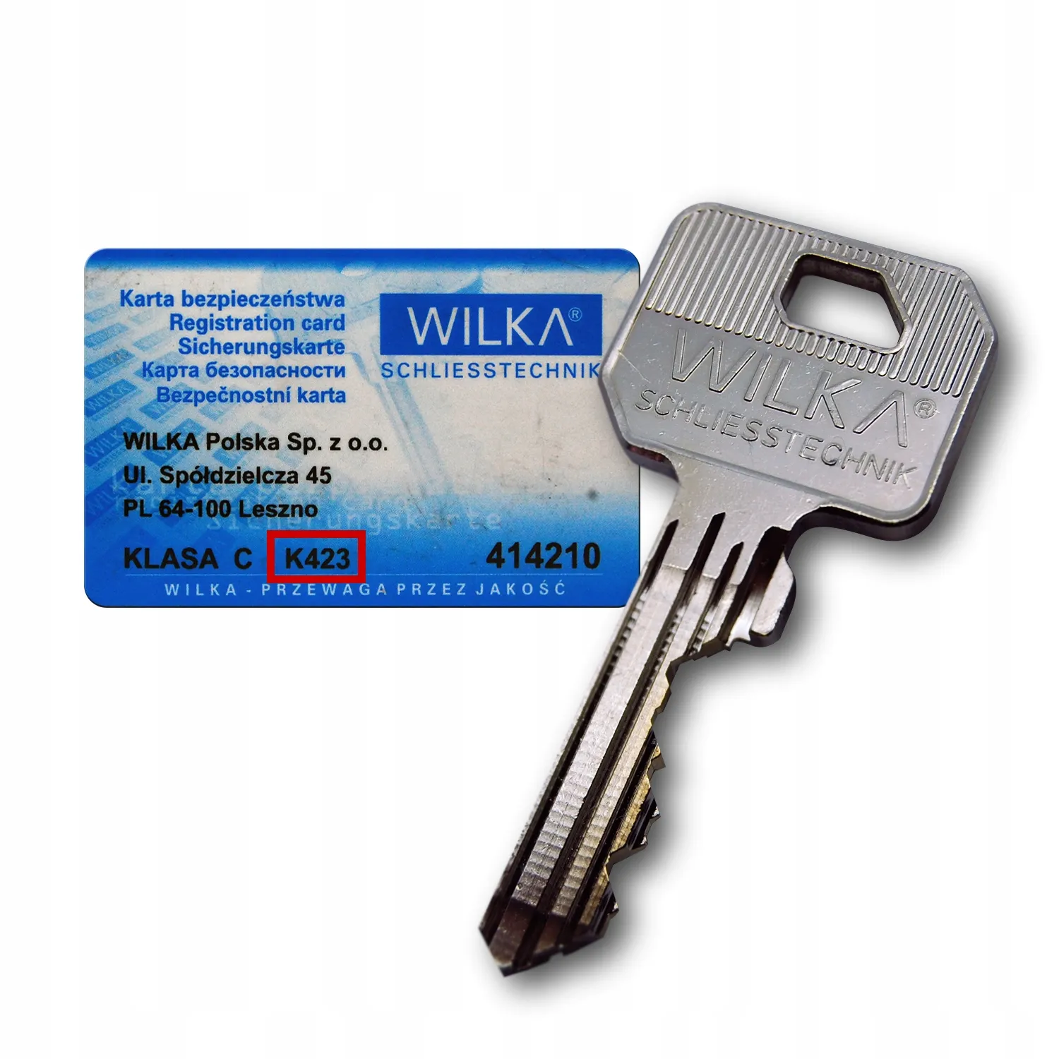 Copie de clé Wilka 423