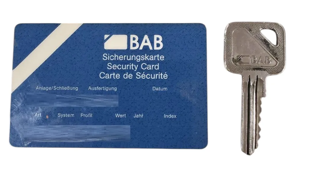 Copie de clé BAB
